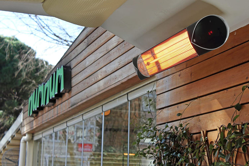Infrared Electric Patio Heater Indoor Outdoor Portable Wall Garage Heater 1500W Stand Mount to Ceiling or Wall