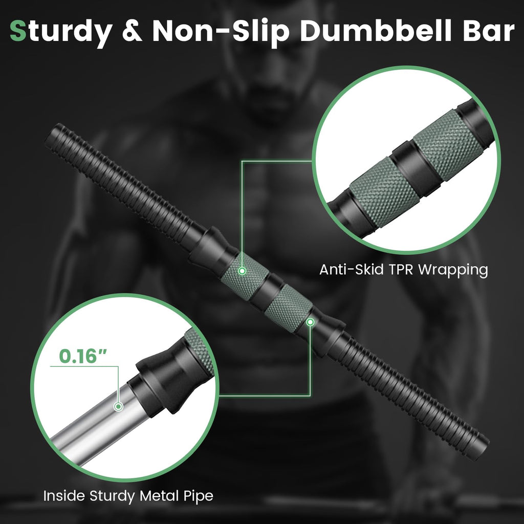 Adjustable dumbbell set 4 in 1 with connector 92 lbs 47 lbs dumbbells barbells kettlebells push up stands