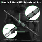 Adjustable dumbbell set 4 in 1 with connector 92 lbs 47 lbs dumbbells barbells kettlebells push up stands
