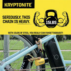 New York Fahgettaboudit Chain 1415 and New York Disc Lock Heavy Duty Motorcycle Bicycle Security Anti Theft