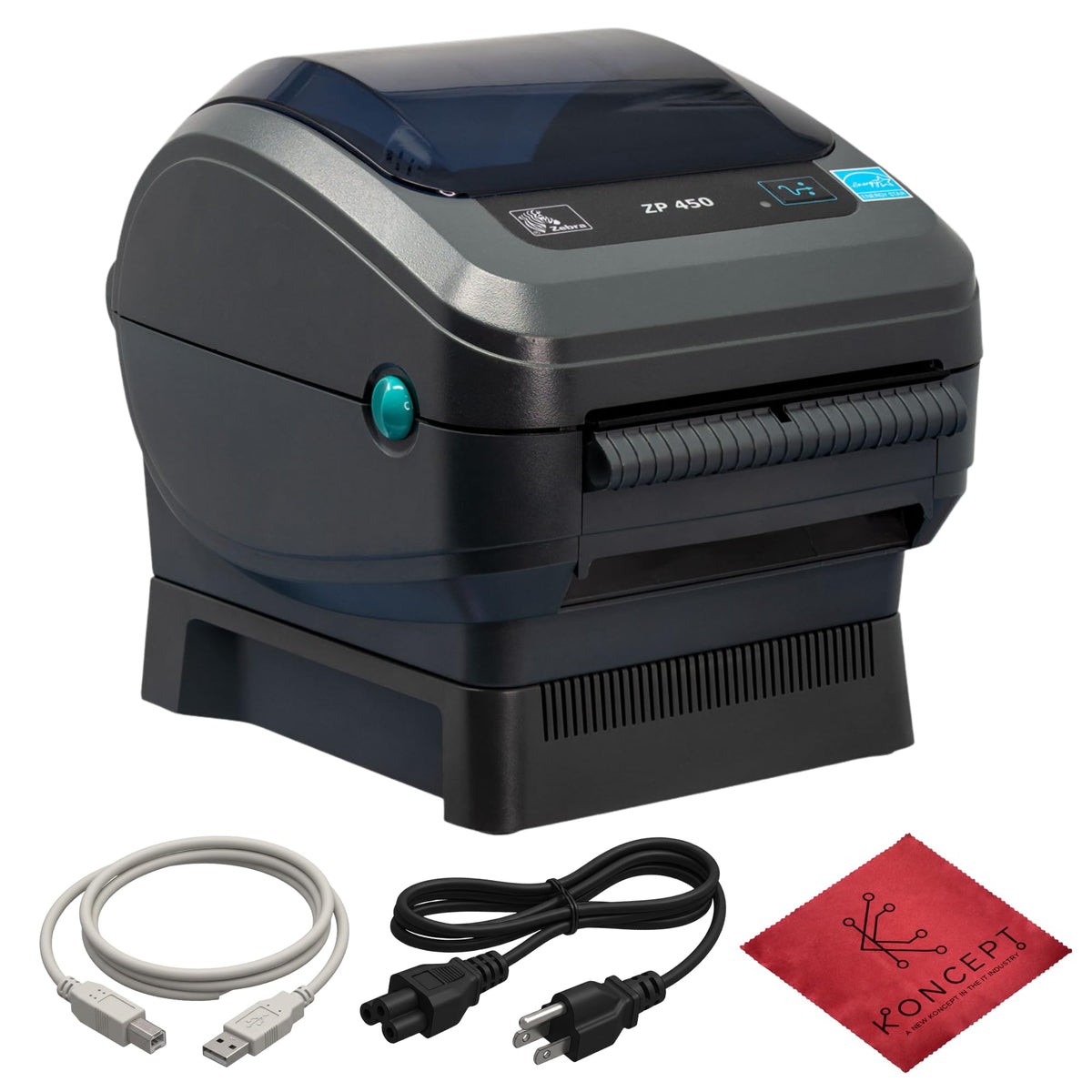 ZP450 Direct Thermal Label Barcode Printer with USB Serial and Parallel Connectivity for Shipping Labels