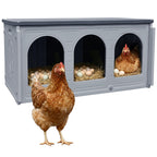 Plastic Chicken Nesting Boxes for Coop Poultry Hens Egg Laying Durable Easy Clean Farm Use