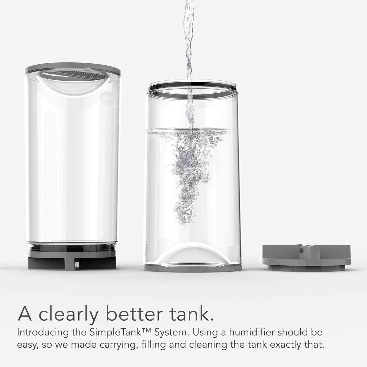 Evaporative Humidifier for Large Rooms up to 1000 Sq Ft, 2 Gallon Dual Tank, EVDC500