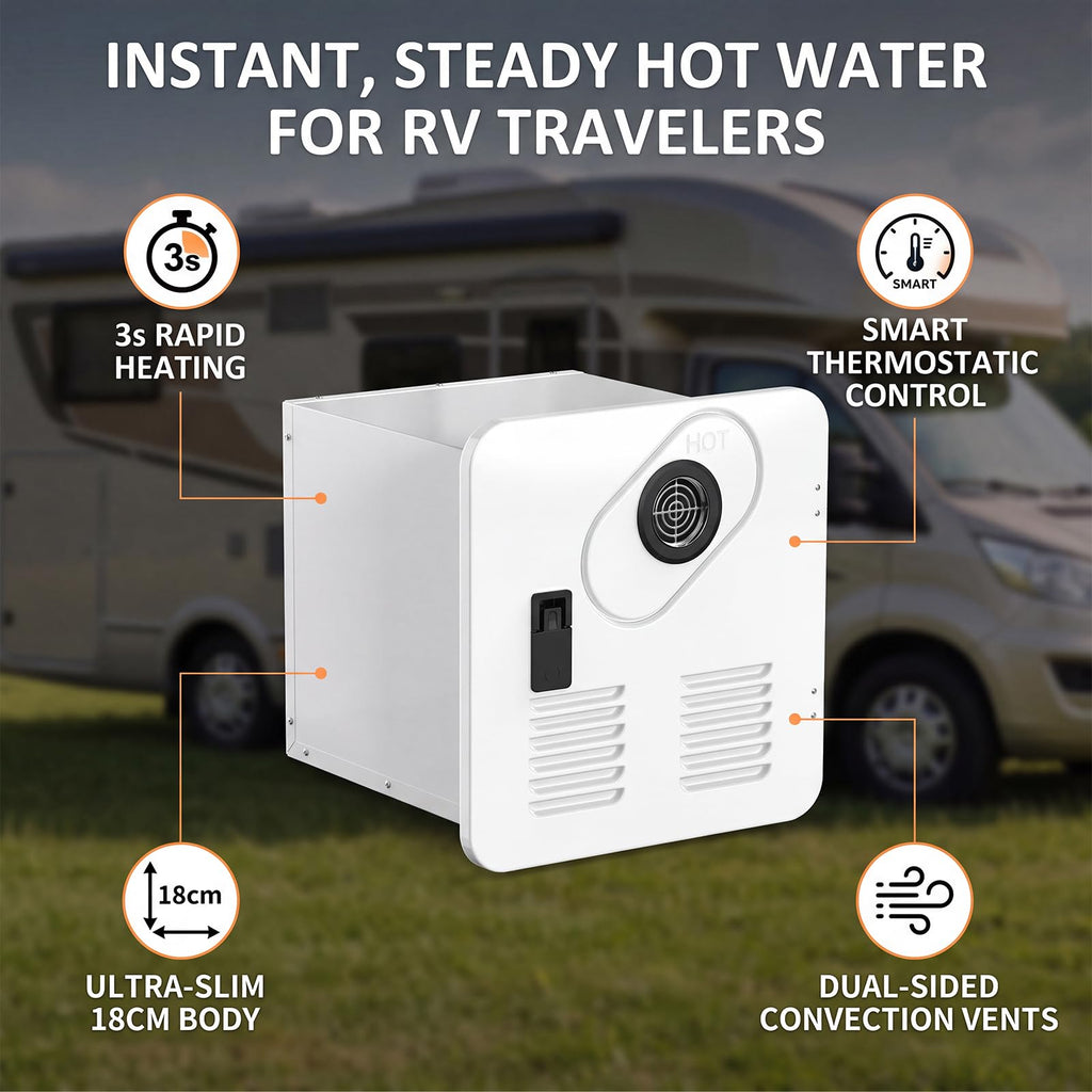 RV Tankless Water Heater 55000 BTU CSA Certified Portable Instant Hot Water for Camper and Van