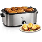 28 lb 22 Quart Roaster Oven with Self Basting Lid Stainless Steel Countertop Roaster for Baking Roasting