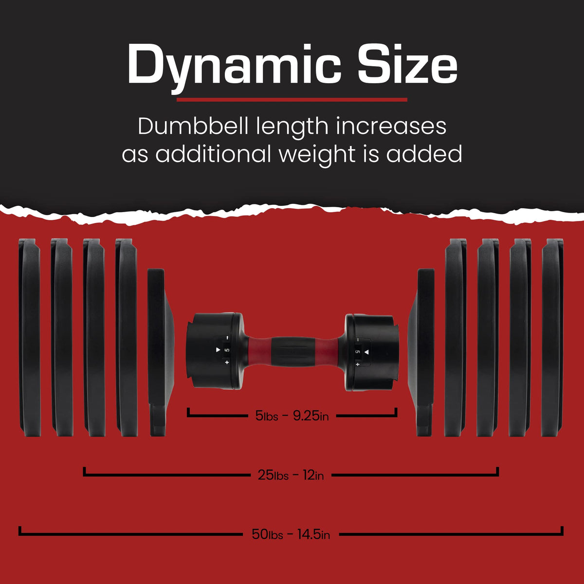 Adjustable Dumbbell Weight Set Compact All in One Home Gym Strength Training Fitness Equipment