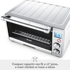 Compact Countertop Toaster Oven, Brushed Stainless Steel, BOV650XL