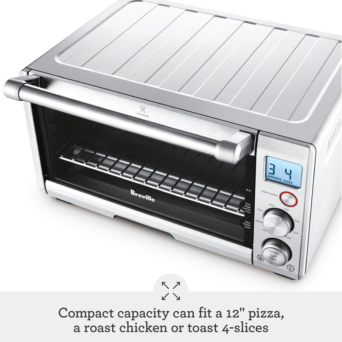 Compact Countertop Toaster Oven, Brushed Stainless Steel, BOV650XL