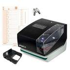CR1000 Digital Time Clock Date Stamp Small Business Employee Time Tracking System 50 Time Cards Ribbon Keys