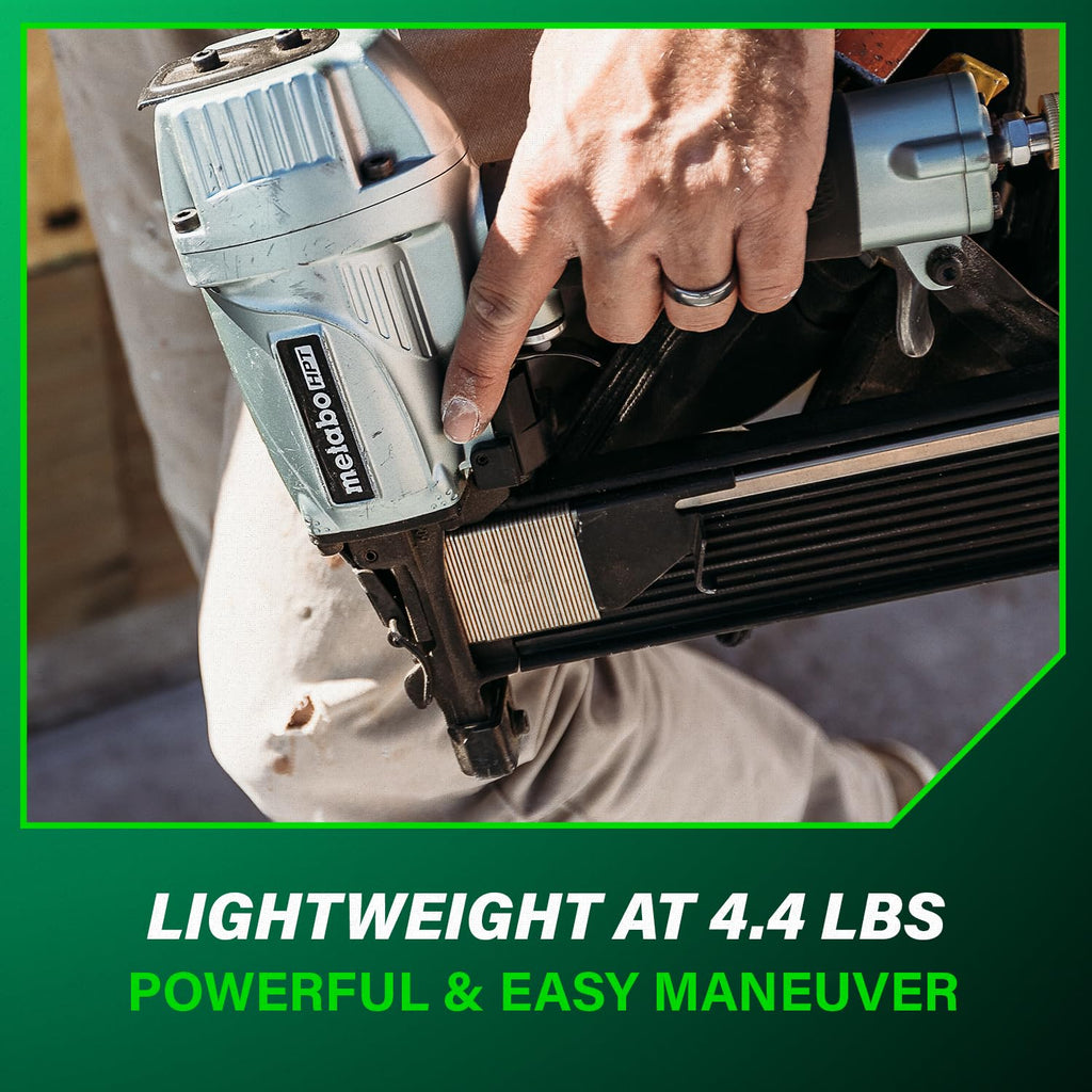 7/16 in 16 Gauge Pneumatic Standard Crown Stapler Air Powered Professional Grade Tool N5008AC2