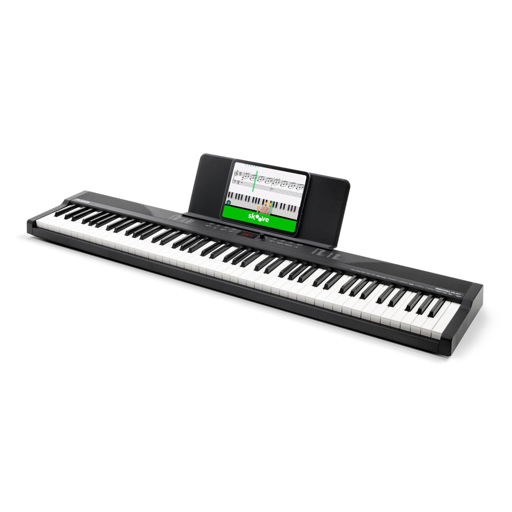 88 Key Digital Piano Keyboard with Built-In Speakers, Beginner Bundle
