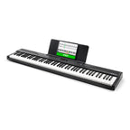 88 Key Digital Piano Keyboard with Built-In Speakers, Beginner Bundle