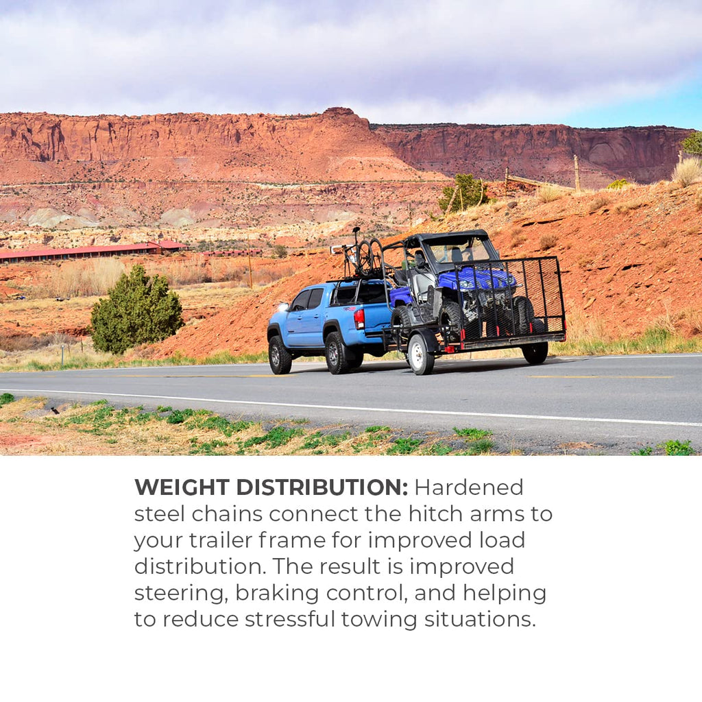 Connect Weight Distribution Hitch Heavy Duty Towing Trailer Hitch Adjustable Sway Control System