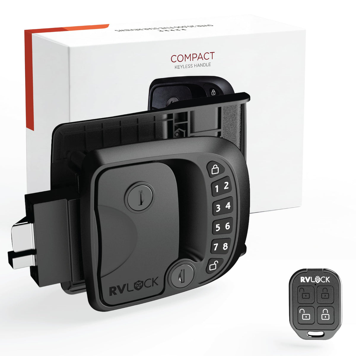 Secure Compact Keyless RV Door Lock with Keypad for Campers Trailers and 5th Wheels Easy Install