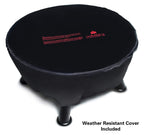 Firebowl smokeless propane fire pit 24 inch 58000 BTU portable outdoor UV weatherproof cover black 883 Mega