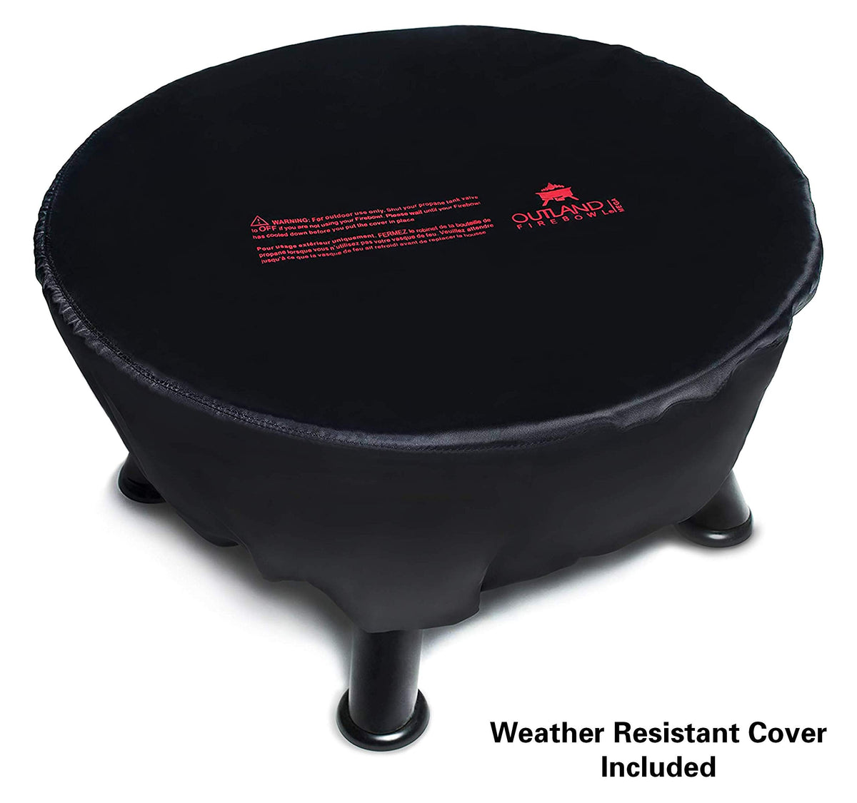 Firebowl smokeless propane fire pit 24 inch 58000 BTU portable outdoor UV weatherproof cover black 883 Mega