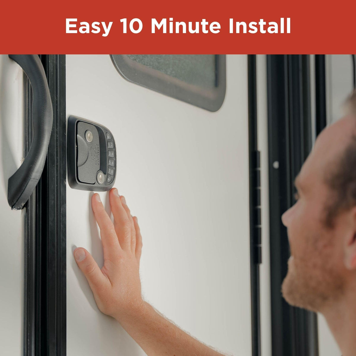 Secure Compact Keyless RV Door Lock with Keypad for Campers Trailers and 5th Wheels Easy Install