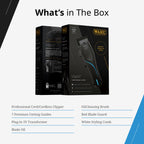 5 Star Vapor Cordless and Corded Hair Clipper with F32 Fadeout Blade Barber Grooming Tool