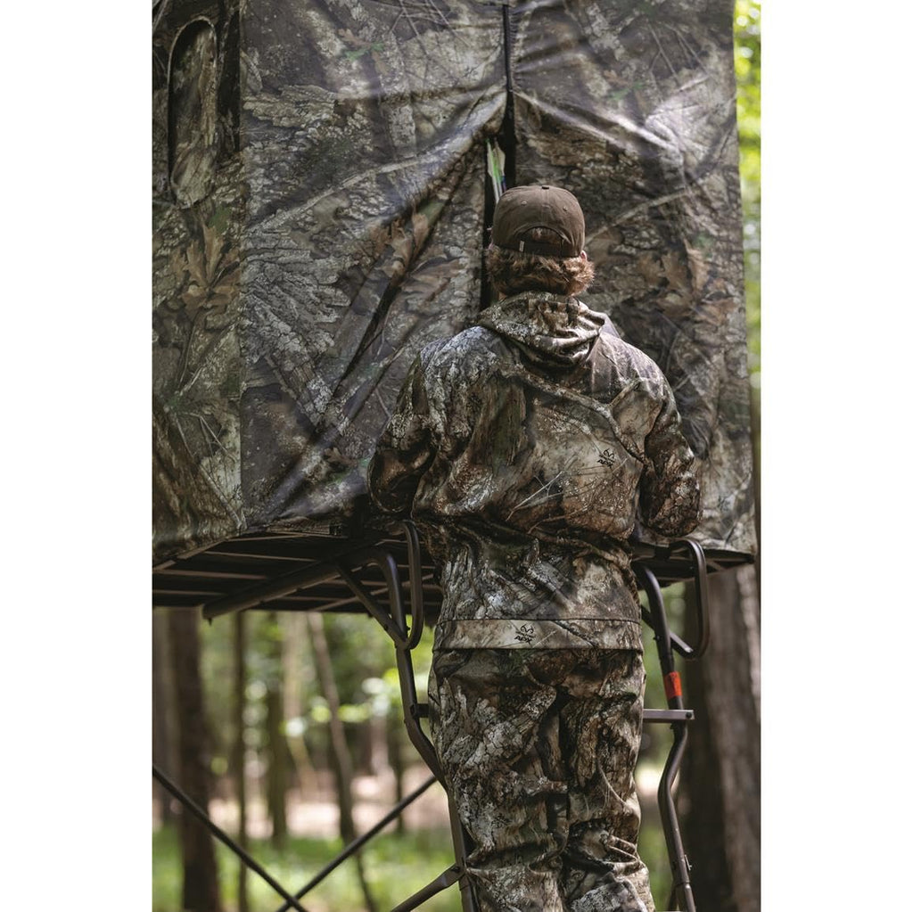 6 Foot Tripod Hunting Tower Blind 2 Man Elevated Stand Hunting Gear Equipment Accessories 4 by 4