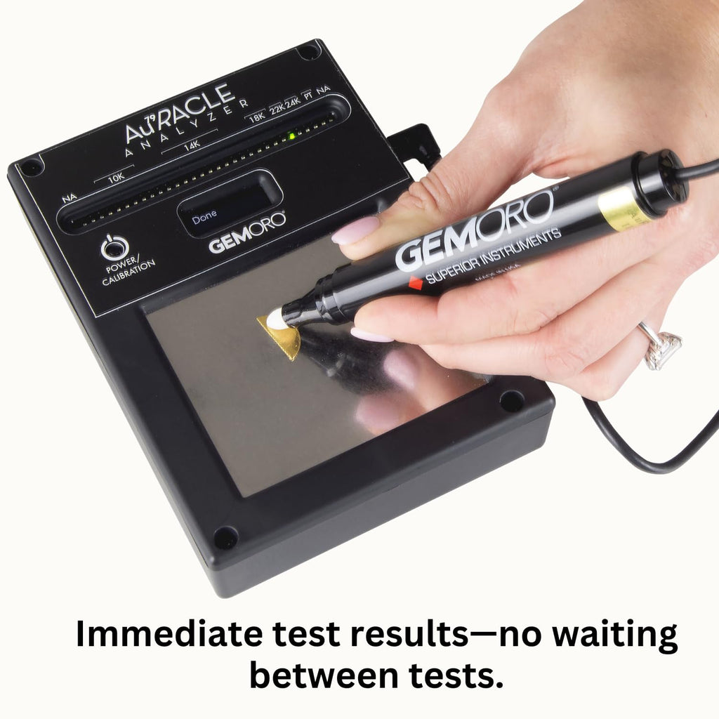 Auracle Analyzer Gold Tester Accurate Compact Portable Electronic High Karat Gold Platinum Jewelry Testing Tool