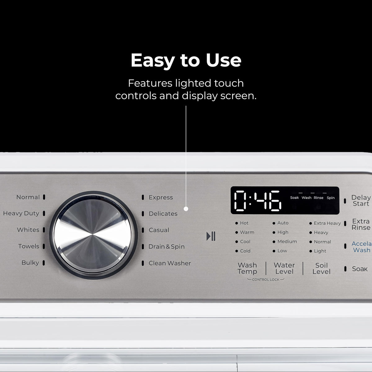 Top Load Washing Machine, 4.1 Cu Ft, Triple Action Agitator