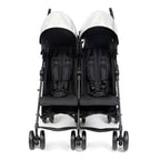 3Dlite Lightweight Folding Side by Side Double Stroller with 5 Point Harness for Infants Toddlers Black