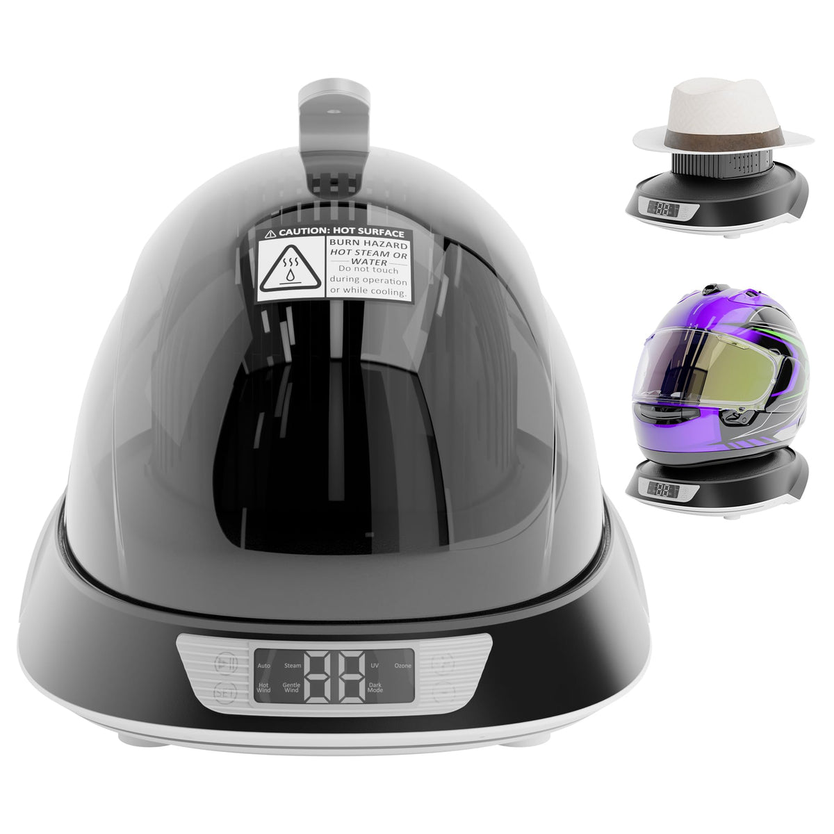 Hat Shaping and Steam Press Machine for Baseball Caps, Ozone Function