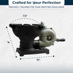 Portable DIY Blacksmith Forge with Hand Blower for Knife Making Metalwork and Heat Treating