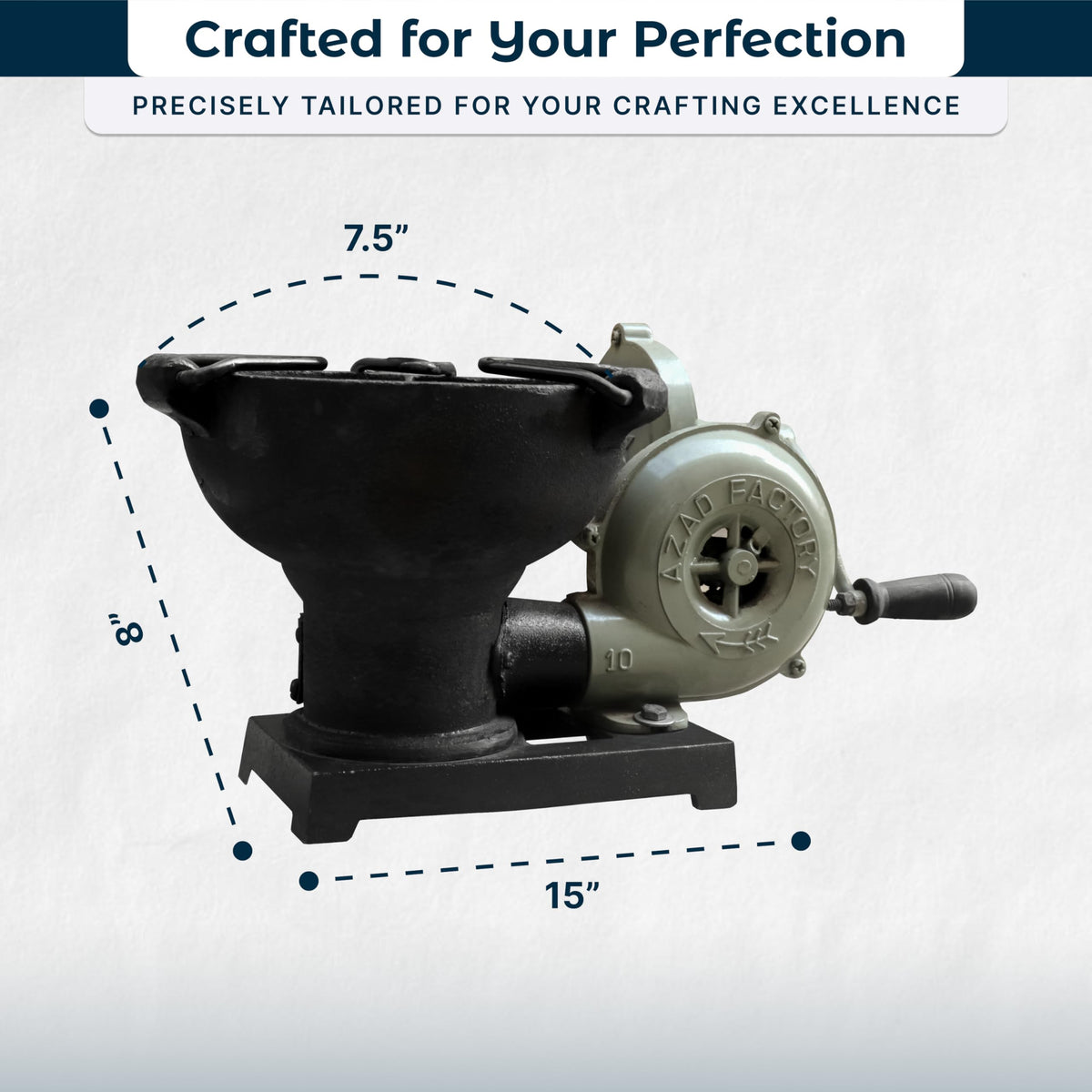 Portable DIY Blacksmith Forge with Hand Blower for Knife Making Metalwork and Heat Treating