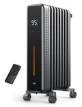 1500W Oil Filled Radiator Heater for Indoor Use Portable Electric Space Heater for Home Office