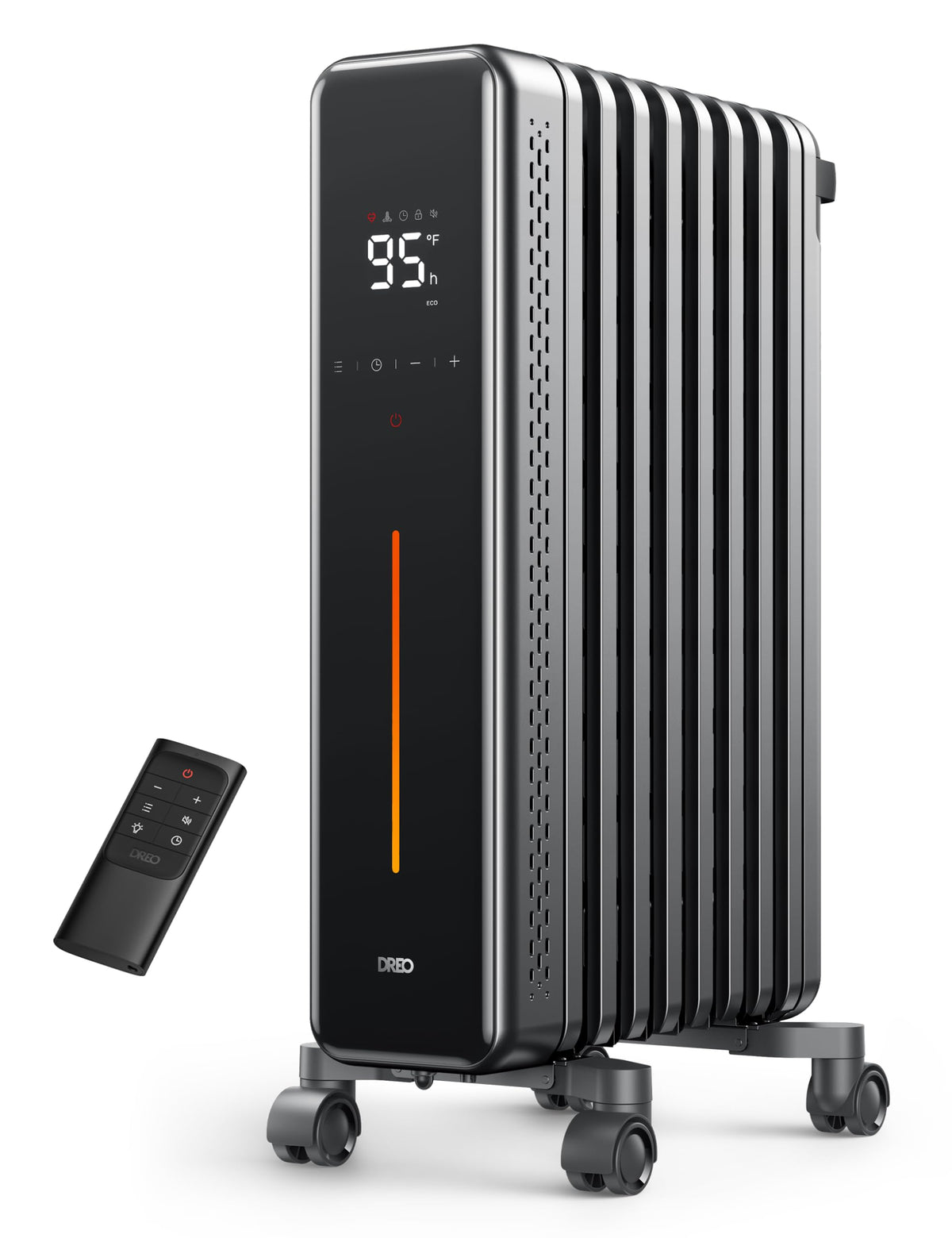 1500W Oil Filled Radiator Heater for Indoor Use Portable Electric Space Heater for Home Office
