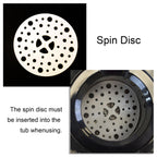 Portable Spin Dryer 3200 RPM 22 lb Capacity Stylish Silver Compact Laundry Solution for Home