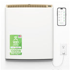 1000W Wi Fi Plug In Electric Wall Heater Energy Efficient Large Room App Control Thermal Shut Off