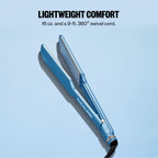 Nano Titanium Ultra Thin Hair Straightener with 5 Inch Extended Plates for Faster Straightening All Hair Types