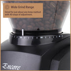 Encore coffee grinder ZCG485BLK black conical burr adjustable 40 grind settings for home brewing