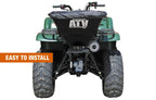 ATVS100 100 lb ATV rear rack mount broadcast spreader for efficient seed and fertilizer spreading