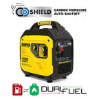 4000 Watt Dual Fuel RV Ready Portable Inverter Generator for Camping and Emergency Backup Power