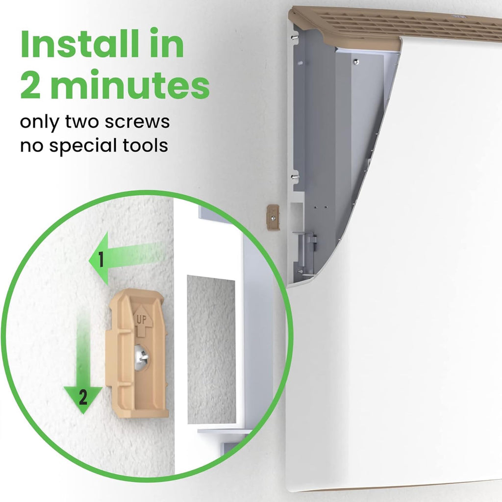 1000W Wi Fi Plug In Electric Wall Heater Energy Efficient Large Room App Control Thermal Shut Off