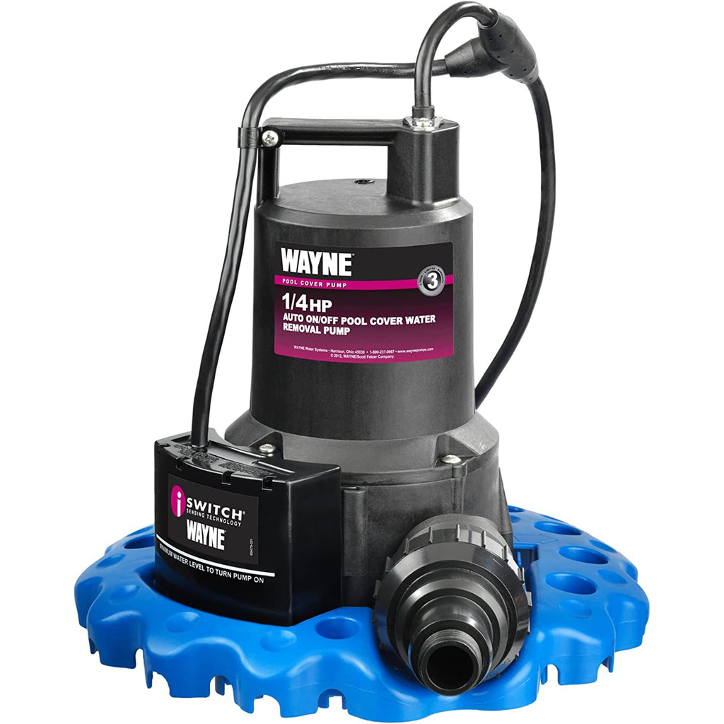 WAPC250 Reinforced Thermoplastic Pool Cover Pump Heavy Duty Submersible Water Removal Pump for Pool Covers