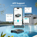 EcoSurfer S2 solar pool skimmer robot cordless automatic continuous cleaning efficient debris removal gray