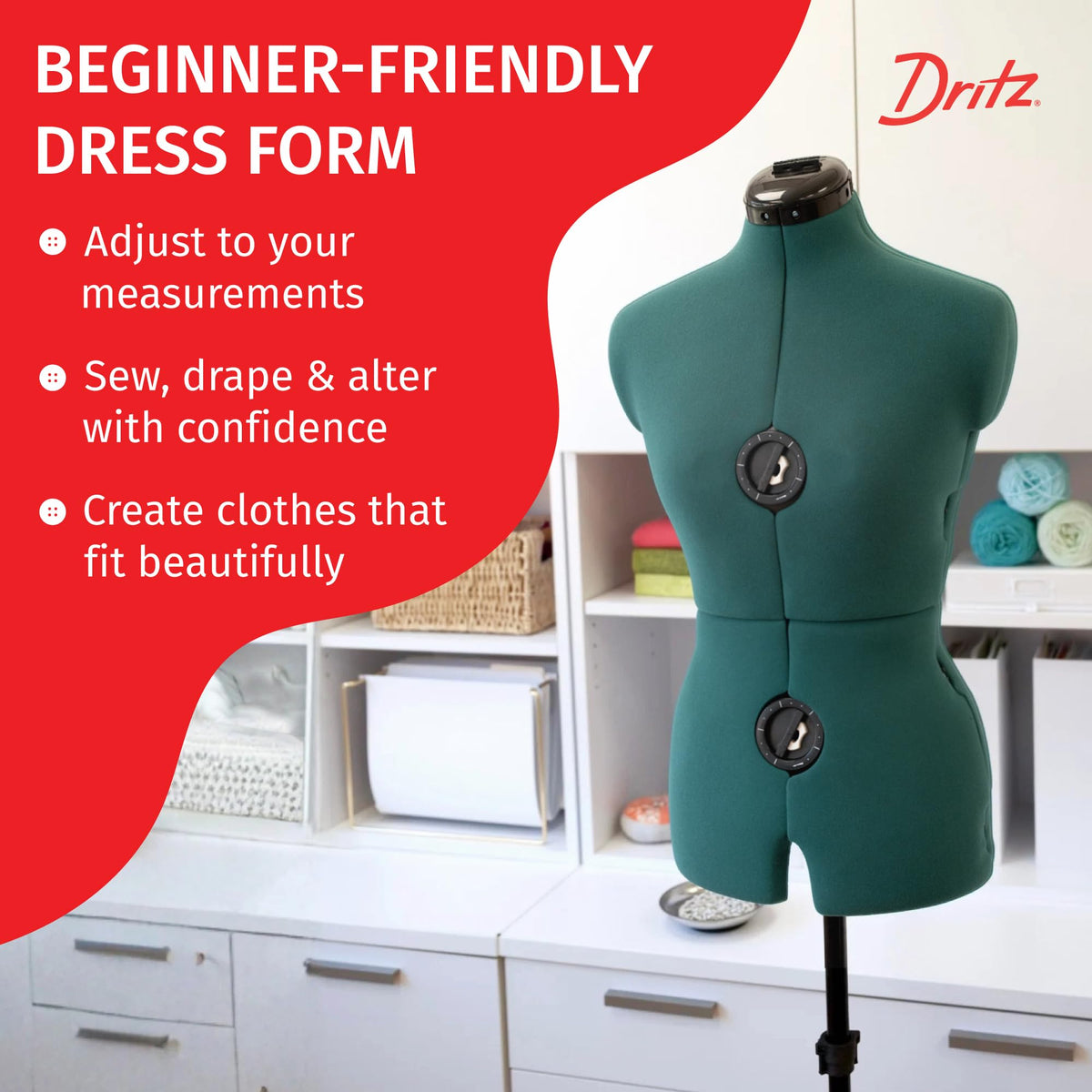 Sew You Adjustable Dress Form for Sewing and Dressmaking for Women Small Medium Sizes US 4 to 12