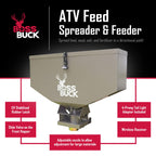 ATV Seeder Spreader with Wireless Remote Control 80 lb Capacity for Hunting Food Plots and Lawn and Garden
