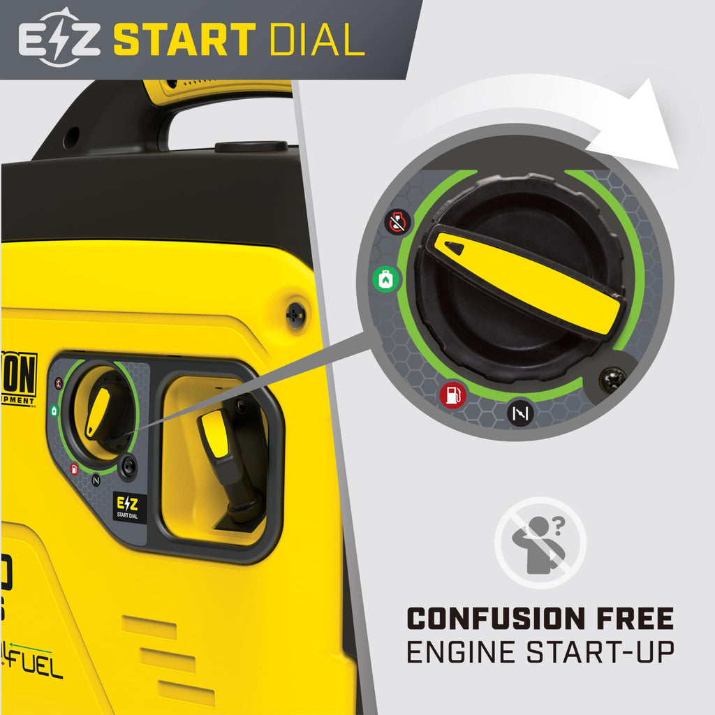 4000 Watt Dual Fuel RV Ready Portable Inverter Generator for Camping and Emergency Backup Power
