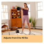 SelectTech 840 Adjustable Kettlebell Compact Space Saving Design for Home Gym Strength Training