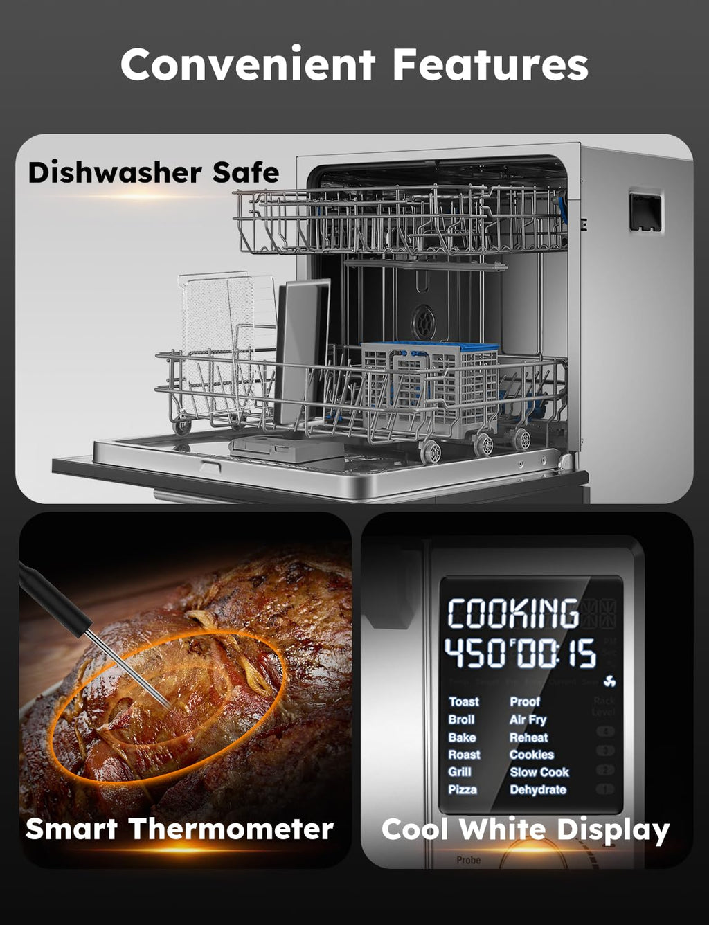 Bravo XL Pro air fryer toaster oven with improved 100 percent super convection oven technology