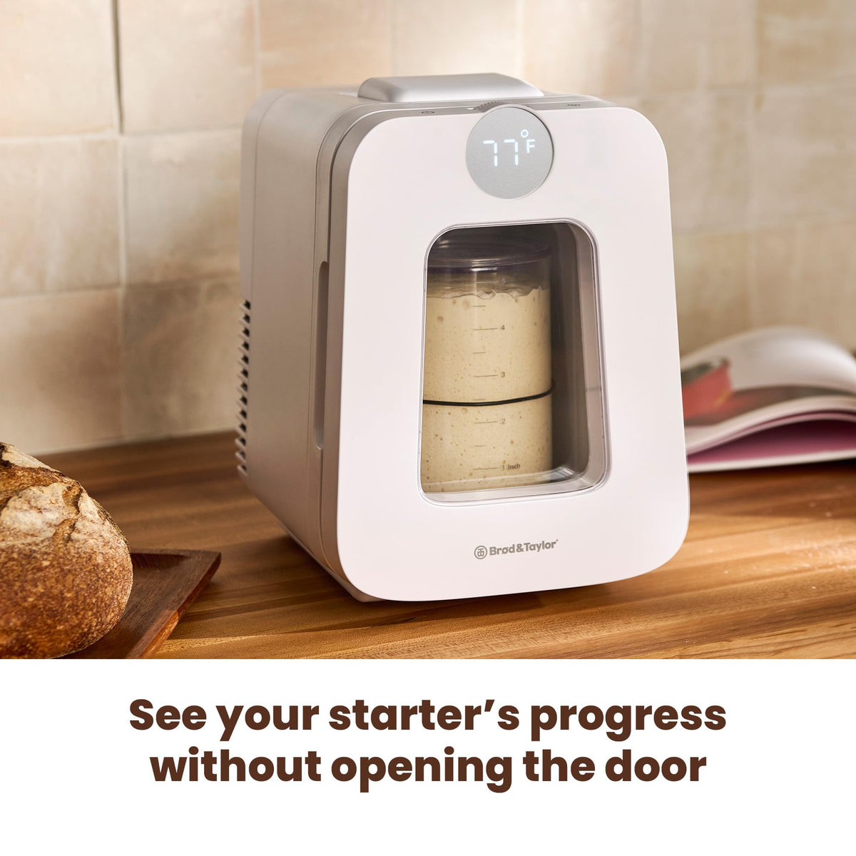 Sourdough Home Plus Starter Warmer and Cooler with App Control for Consistent Temperature and Home Baking