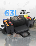 76L ATV Storage Bags with Cooler Bag Upgraded Four Wheel Rear Rack Cargo Seat Bag for Sportsman Fourtrax