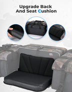 76L ATV Storage Bags with Cooler Bag Upgraded Four Wheel Rear Rack Cargo Seat Bag for Sportsman Fourtrax