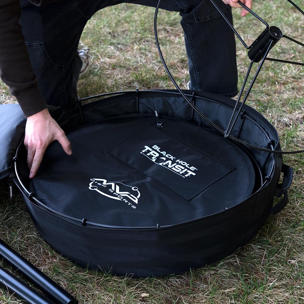 Disc Sports Black Hole Lite 24-Chain Disc Basket with Transit Bag