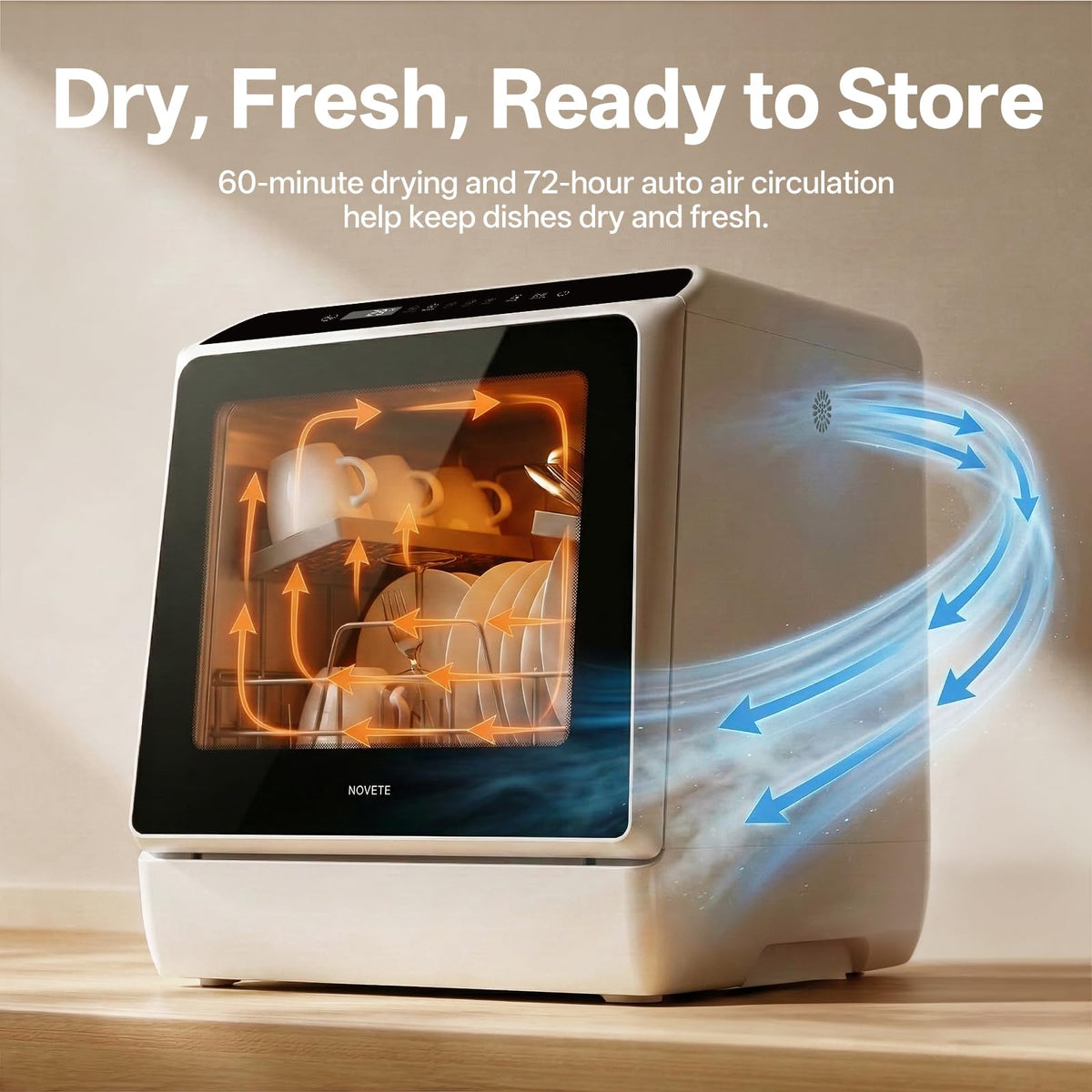 Portable Countertop Dishwasher for Small Apartments RV Dorm Compact Mini Kitchen Dishwasher